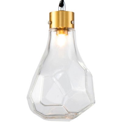 Подвесной светильник KR1197 KR1197P-1 brass/clear